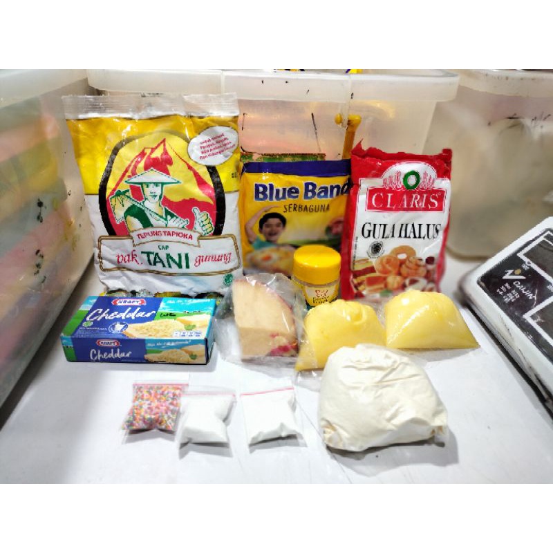 

paket bahan kue kering sagu keju enak dan praktis