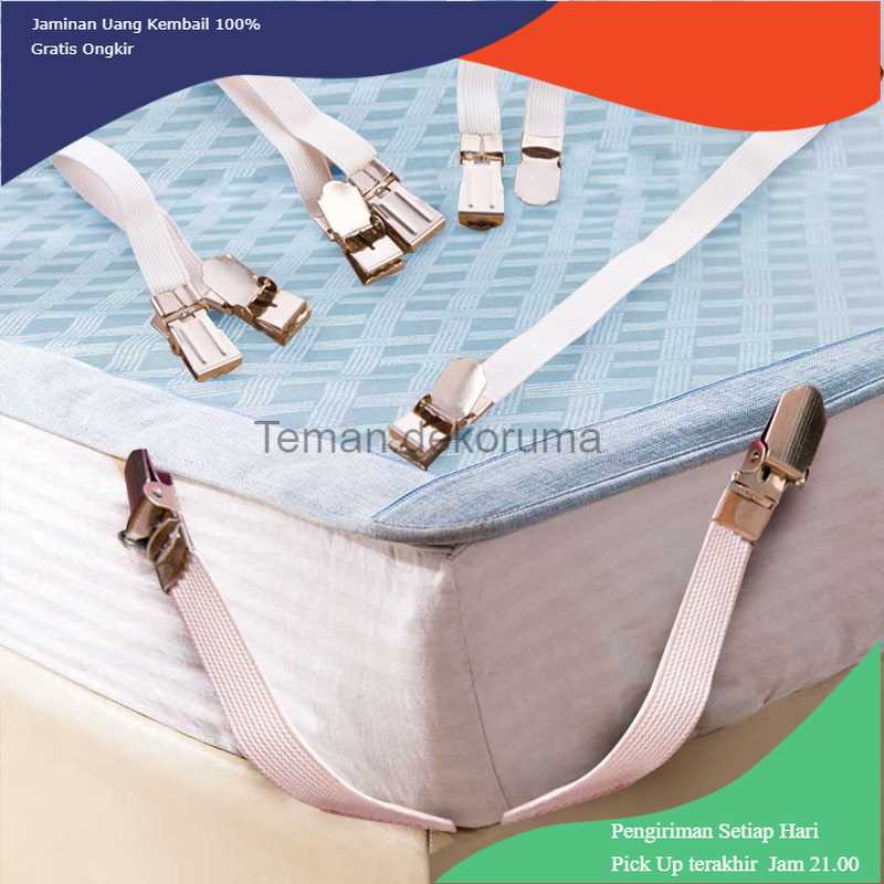 TD-A101 HILIFE Penjepit Clip Sprei Kasur Elastic Band Holder 4 PCS - 200TC