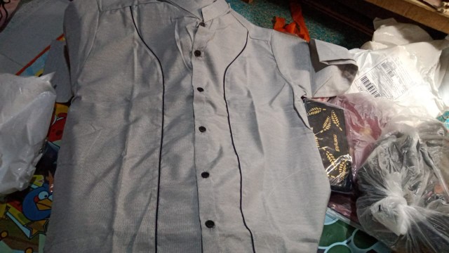 Bswart Batik Hrb026 Kenongo Hem Pendek Padi Pekalongan M L Xl Batik Pria Murah Modern Grosir