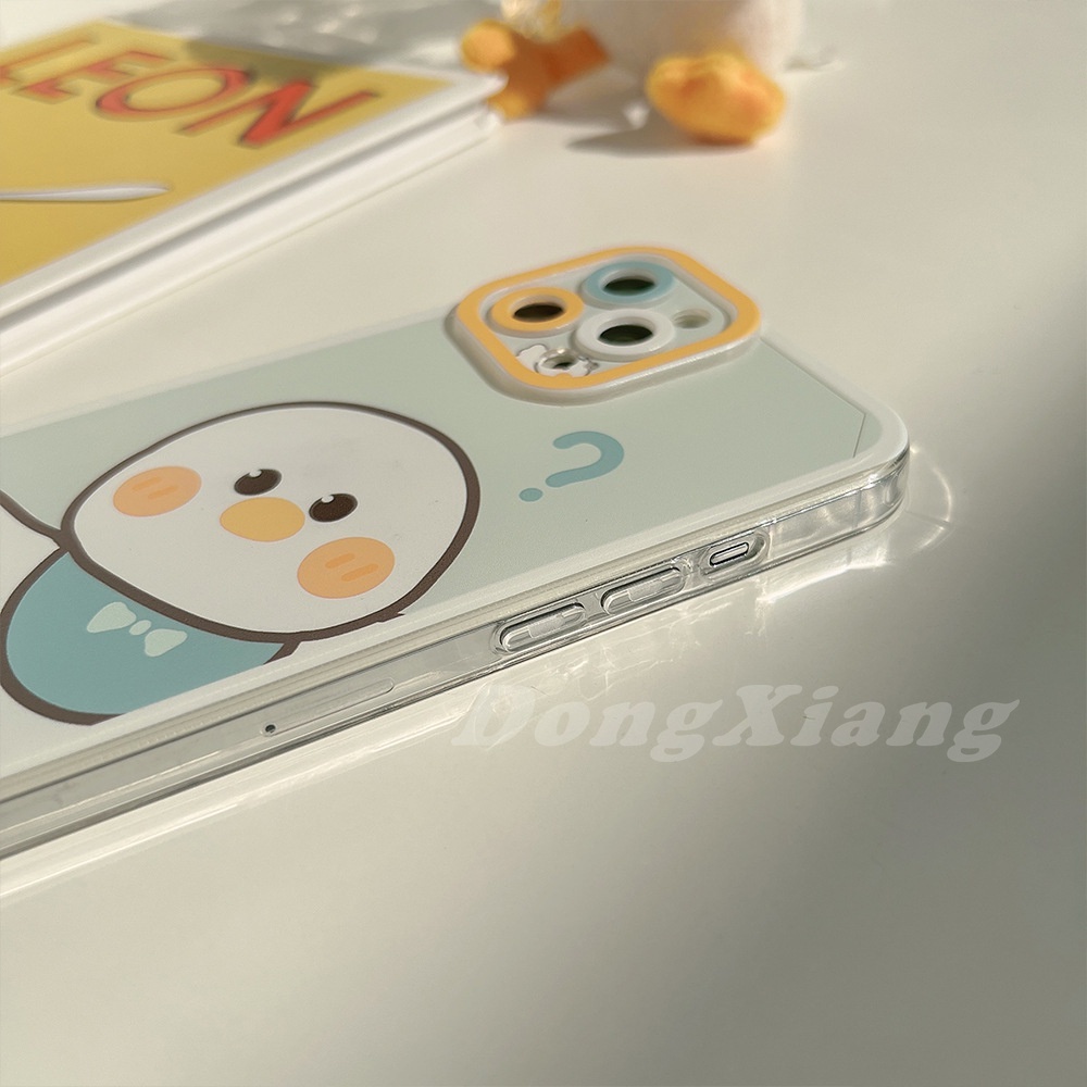 Soft Case TPU Bening Desain Mata Malaikat Bebek Untuk iPhone 12 12ProMax X XS XR 6 6s 7 8 Plus SE 2020 iPhone13 11Pro