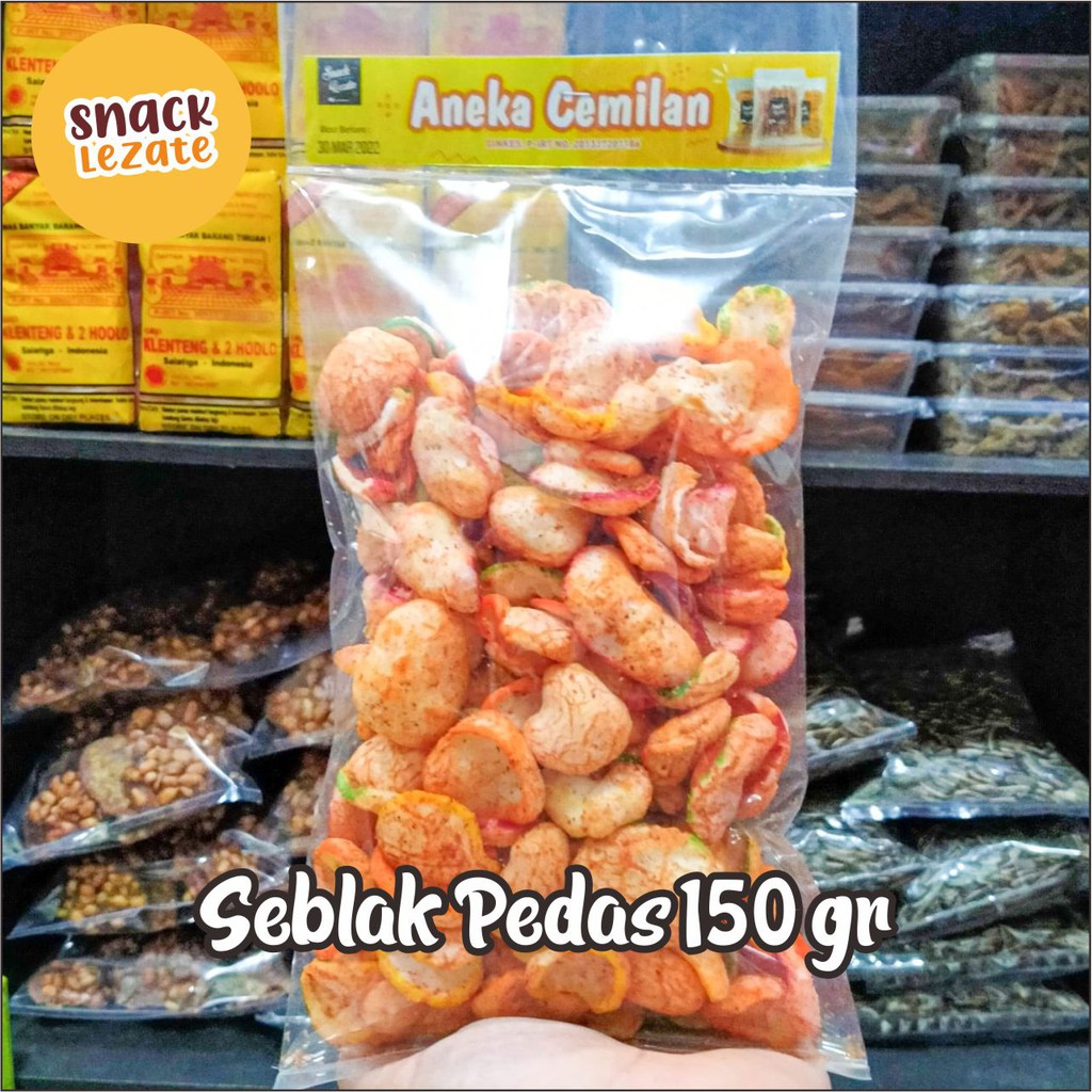 

Kerupuk Seblak Kering Pedas 150gr Seblak instan Bandung Seblak Kering Seblak Bantet Lezate Snack