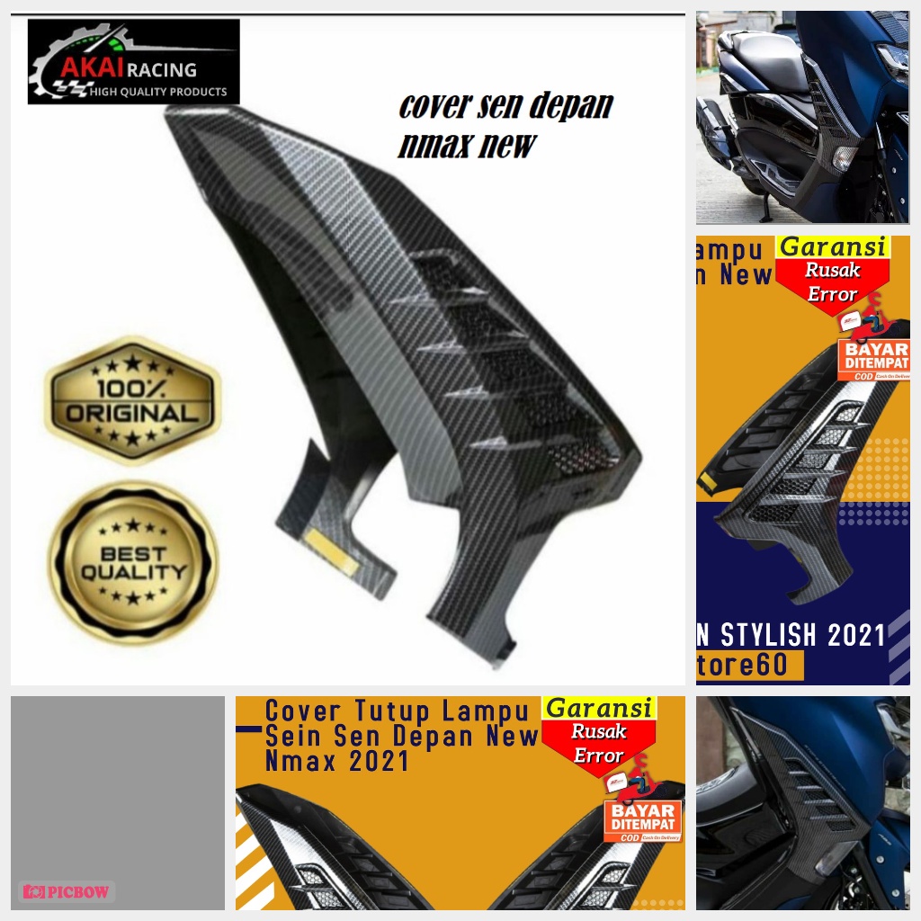 COVER SEN DEPAN CARBON NMAX 2020 2021 PART. SEN DEPAN