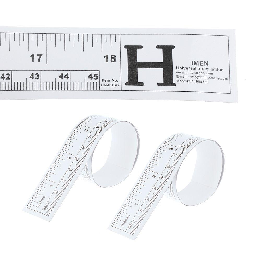 【 ELEGANT 】 Ruler Stickers New Silver Vinyl Sewing|Measure