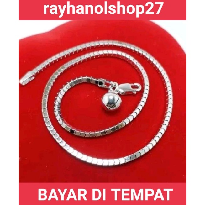 Perhiasan wanita titanium Gelang kaki Milano Cristal putih lapis emas putih anti karat