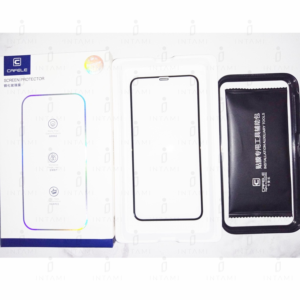 Tempered Glass Iphone 7 8 Plus X XS 5.8&quot; XR 6.1&quot; XS Max 6.5&quot; Full Cover Cafele