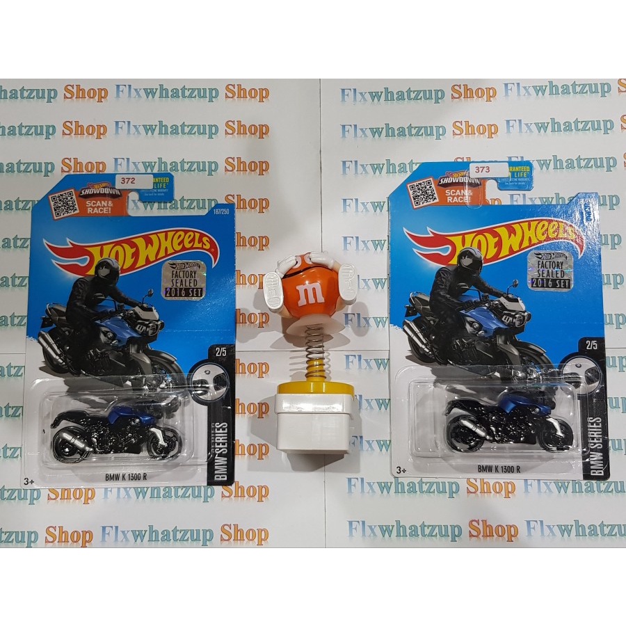 Hot Wheels BMW K 1300 R (BMW SERIES) - BLUE FACTORY SEALED US CARD