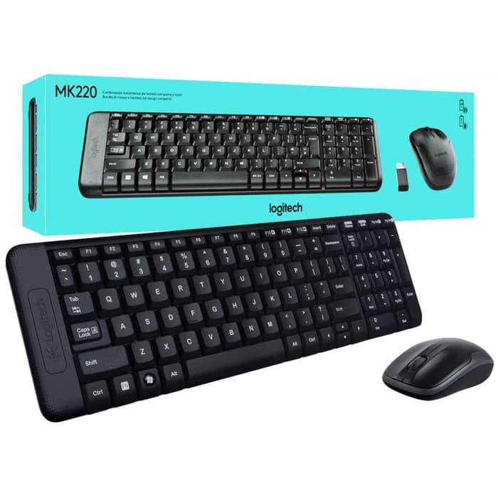 Keyboard+Mouse Logitech MK220 Wireless Combo USB MK 220 Bundle ORI