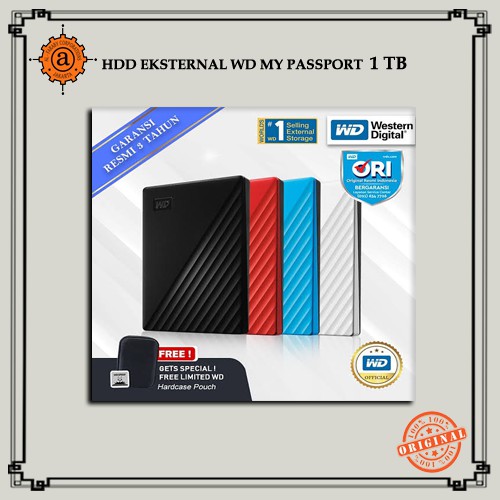 Hardisk External 1 TB WD My Passport Original