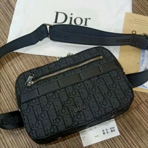 waistbag c.dior quality / tas dior quality import - Hitam