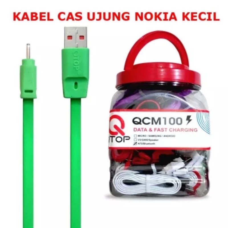 Kabel data nokia jarum kecil N70 Qtop Fast Charging usb data / nokia kecil 6101