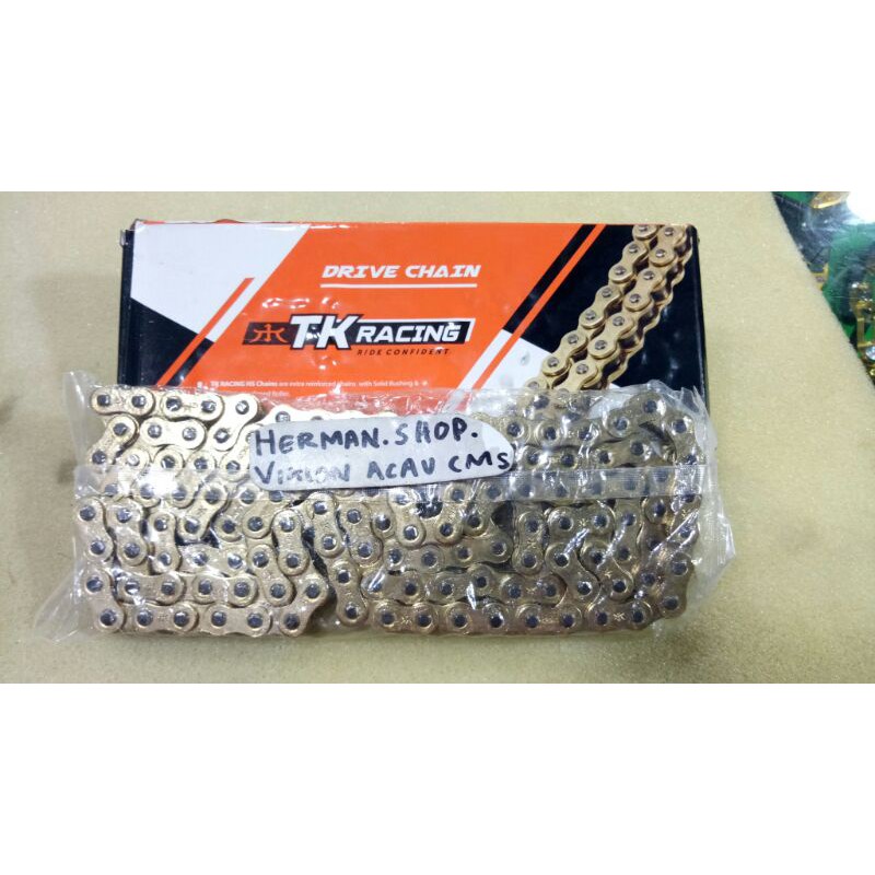 Rantai TK racing gold 428-130 / Rantai Gold Tk racing 428 - 150 / rantai tk 428-150
