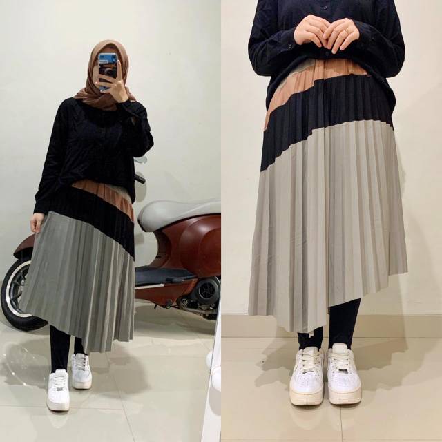 Rok Plisket layer miring