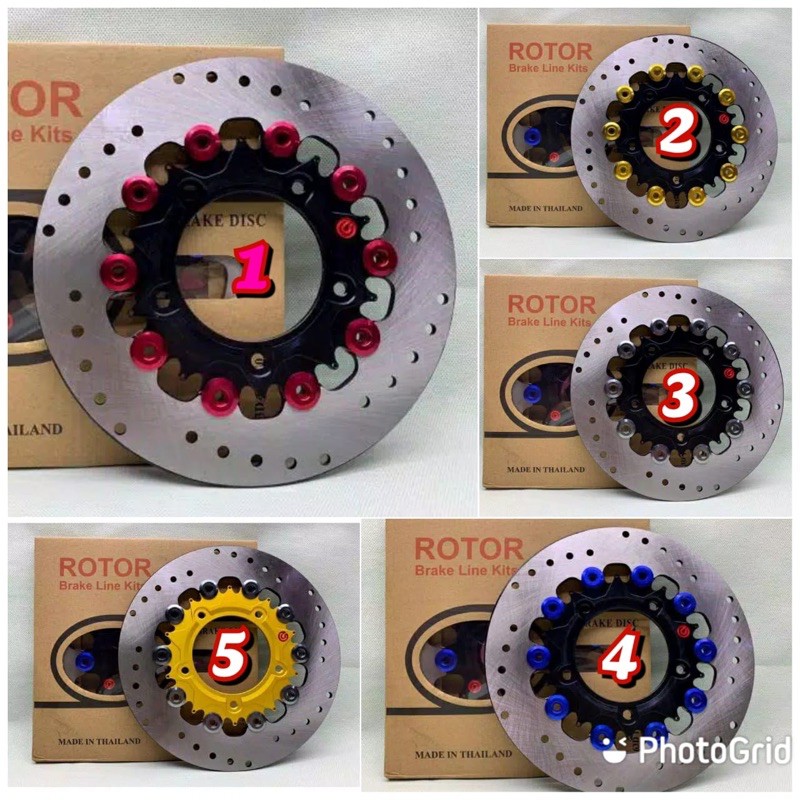 DISC BRAKE DISC PIRINGAN CAKRAM DEPAN FLOATING 220MM NEW VARIO 150 ROTOR BR3MB0 THAILAND