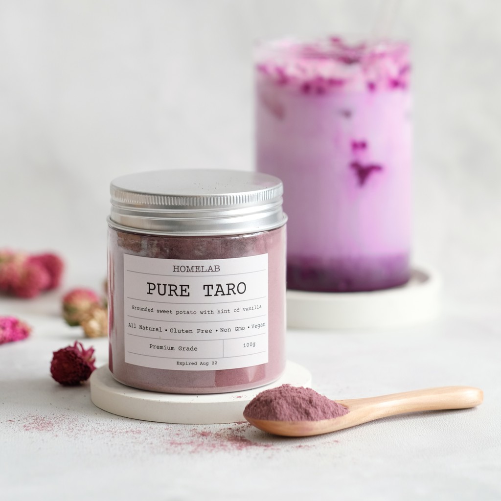 3x Pure Taro Premium - 100g / 3 Toples Bubu... 4