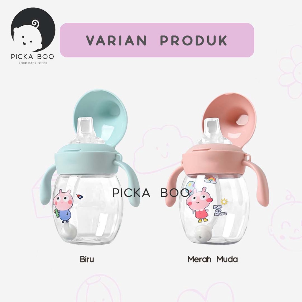 PICKA BOO Botol Minum Bayi Karakter Training Cup Baby