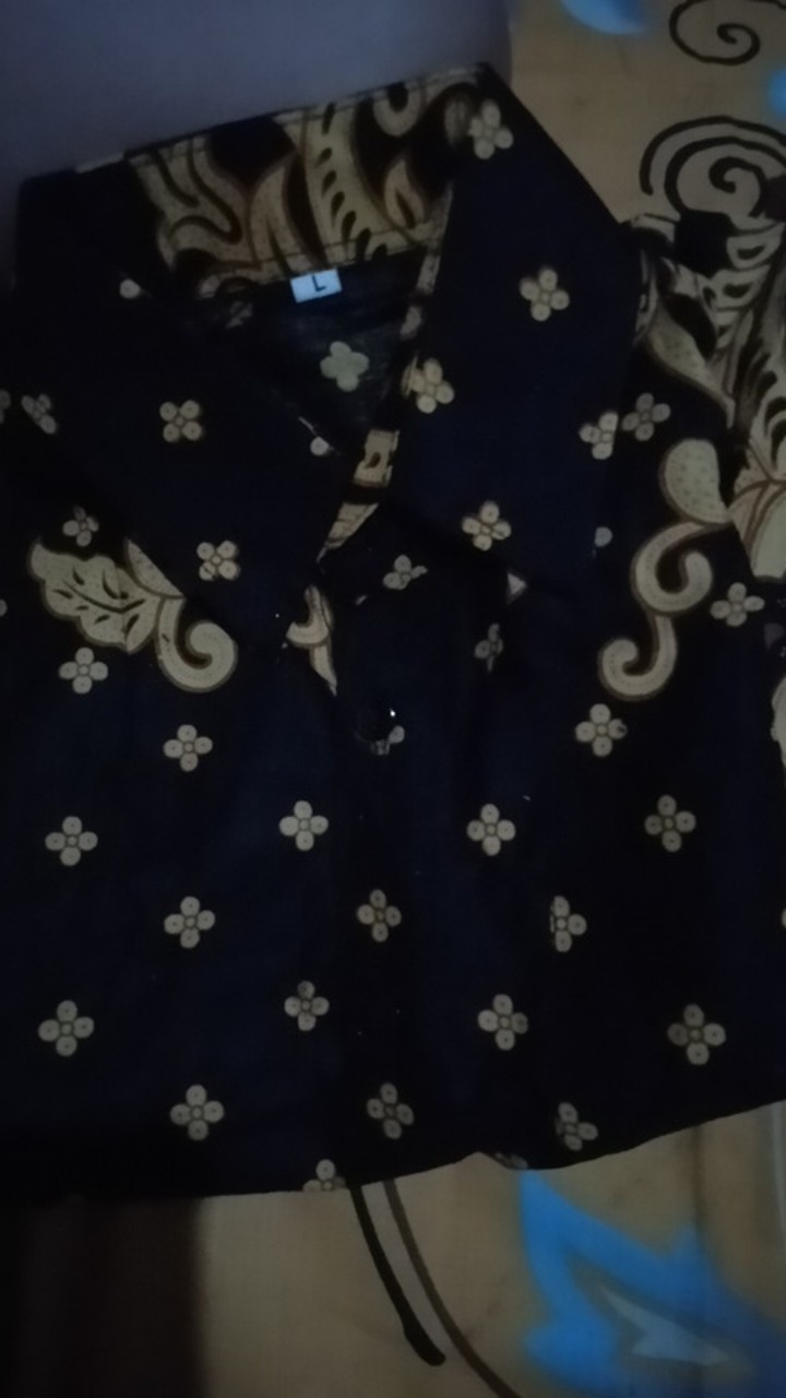 Couple Sarimbit Batik Bapak Dan Anak Motif Manggar