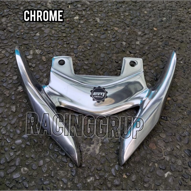 Behel Vixion New Begel Vixion New Behel Vixion NVL NVA Model R15 Bahan Alumunium Berkualitas Varian Warna Silver Chrome