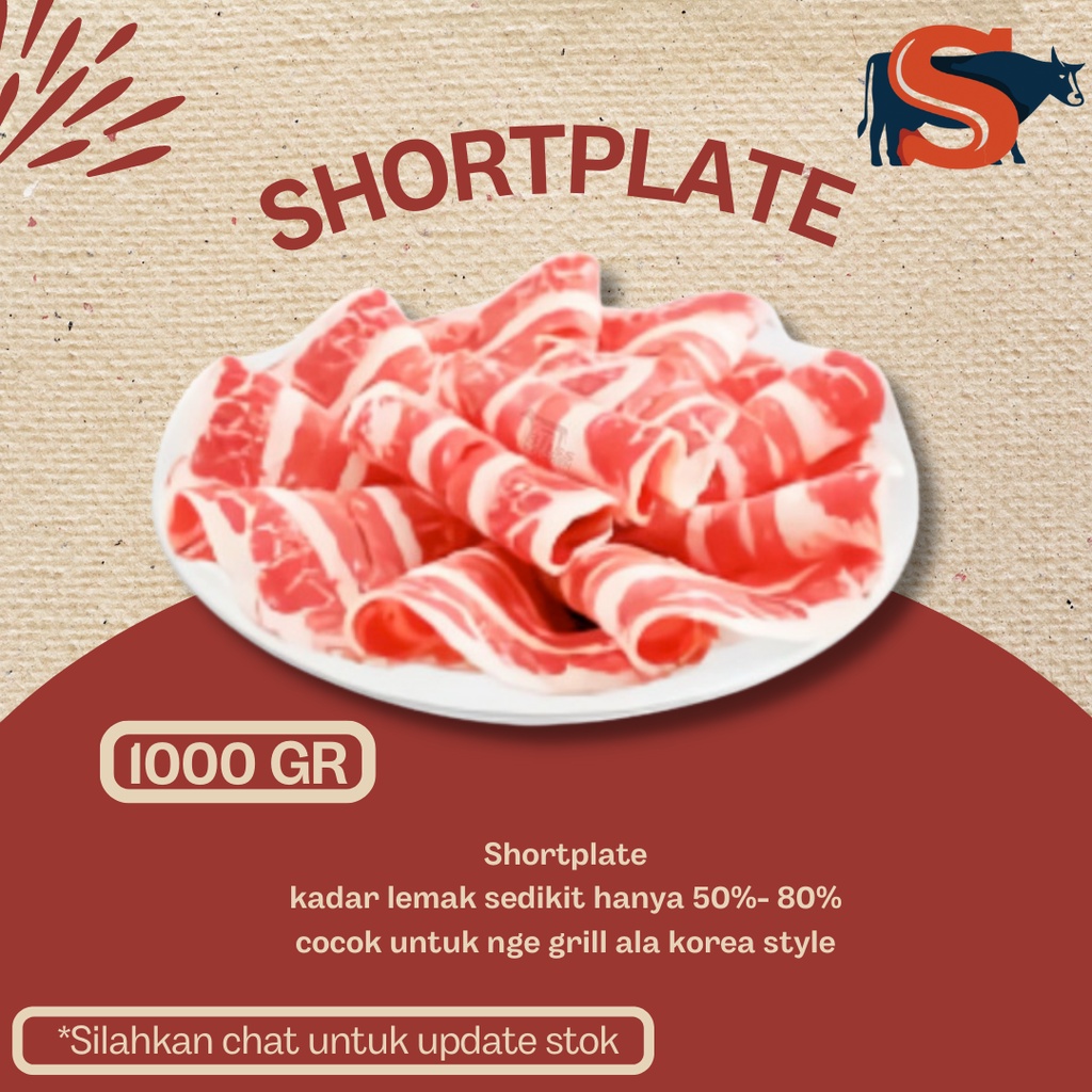 

Shortplate Yoshinoya USA Import (1kg ) HIGH QUALITY PREMIUM - 1kg