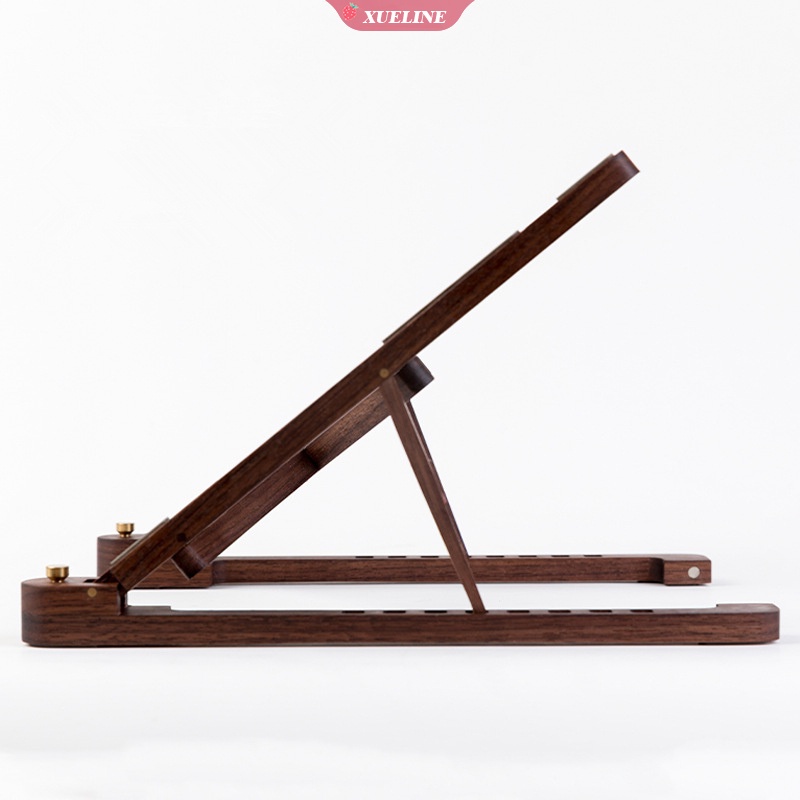 Stand Holder Laptop / Notebook / MacBook Air Pro 11-17 &quot;8 Level Ketinggian Adjustable Bahan Kayu