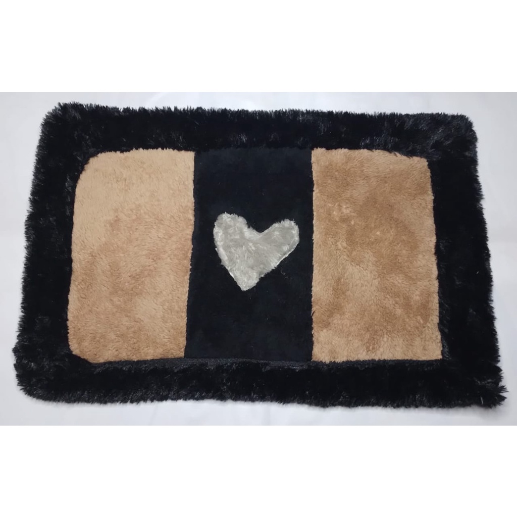 Keset Bulu Motif Halus Tebal Keset Kamar Mandi Lantai Kaki Dapur