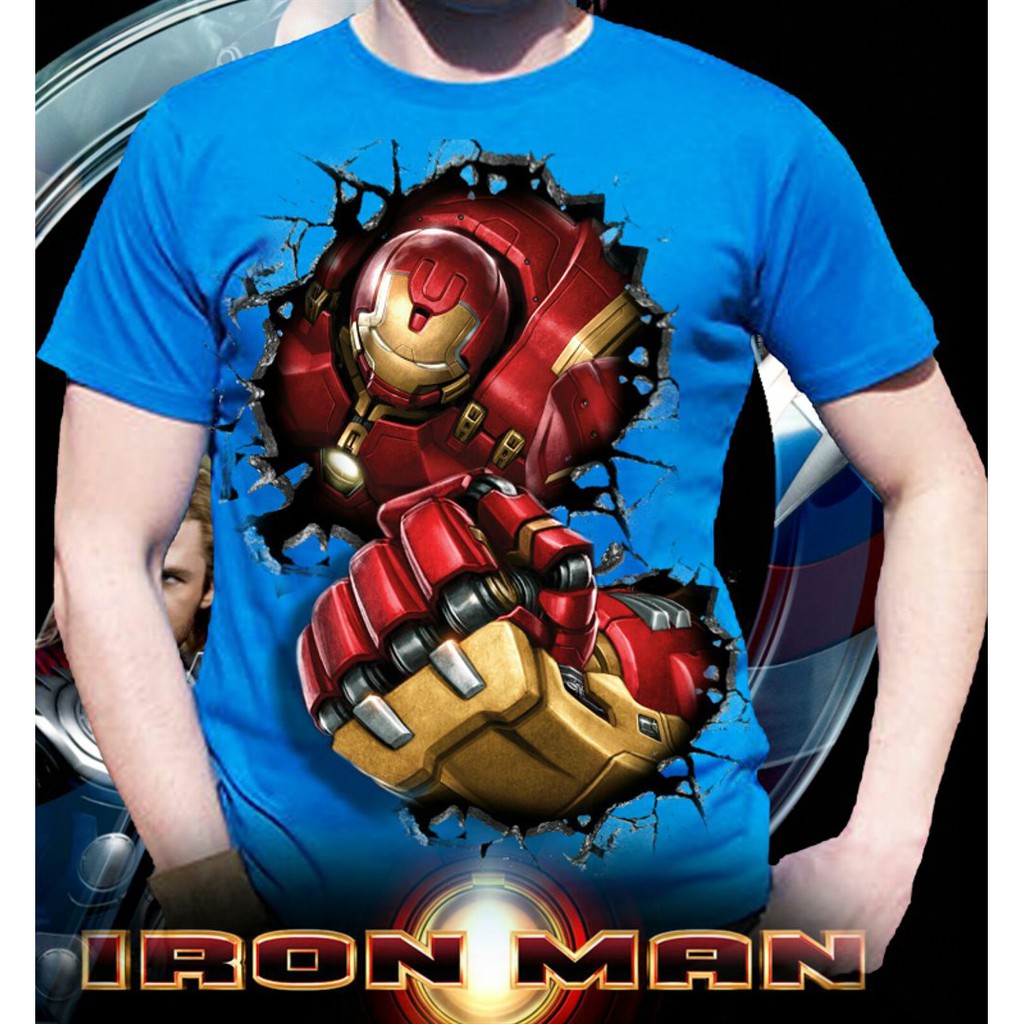 DIJUAL Kaos 3D Iron Man Fist Obral