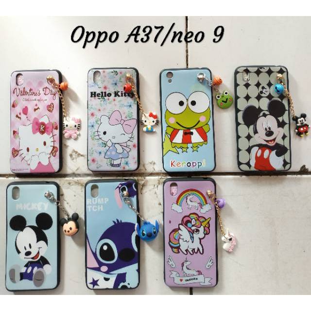 Softcase karakter+gantungan boneka oppo a37/neo 9 | Shopee Indonesia