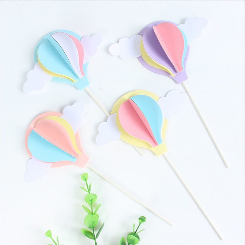 Rainbow Cloud Balon Kue Topper Anak-anak Pesta Ulang Tahun Kue Tahun Pernikahan Dekorasi Perlengkapan