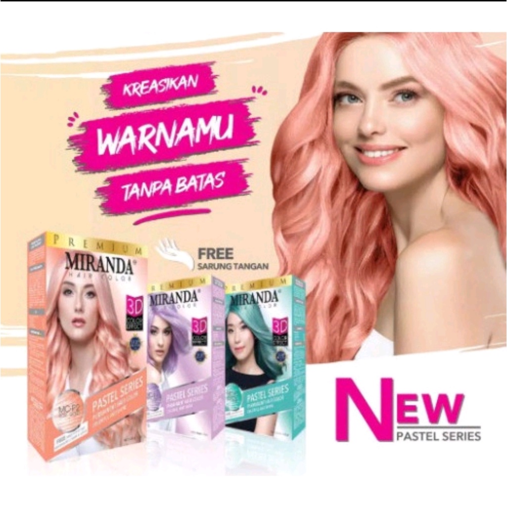 Cat rambut miranda/miranda hair color pastel series pewarna rambut