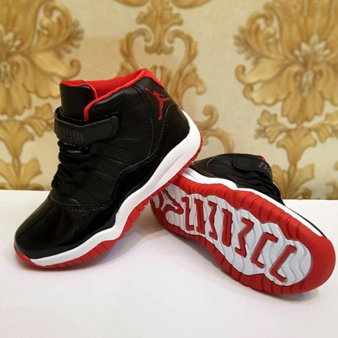 Murah Sepatu Anak Laki Laki Nike Jordan 11 N11-01(Import)Size 31-35 - 31 Hemat