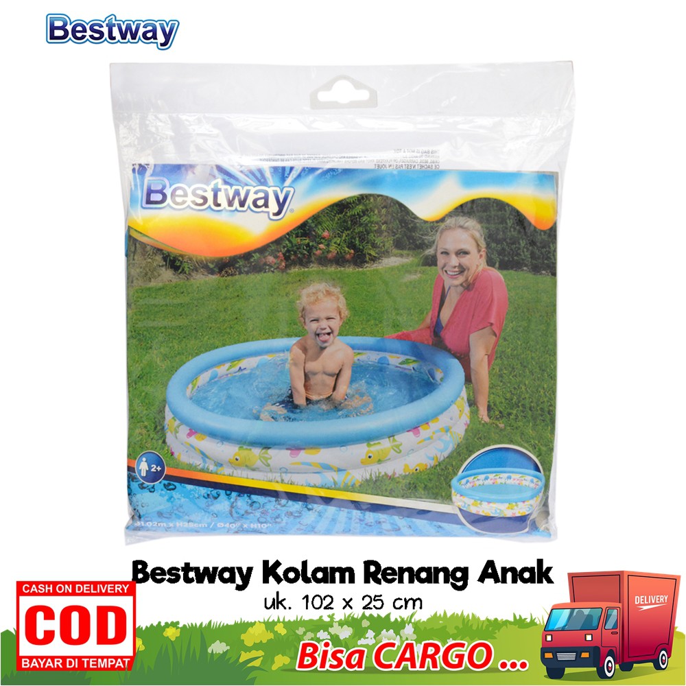 Bestway 51008 Kolam Renang Anak 102 x 25 cm Kolam Bermain Anak Kolam Renang Tiup Murah - Kolam Only