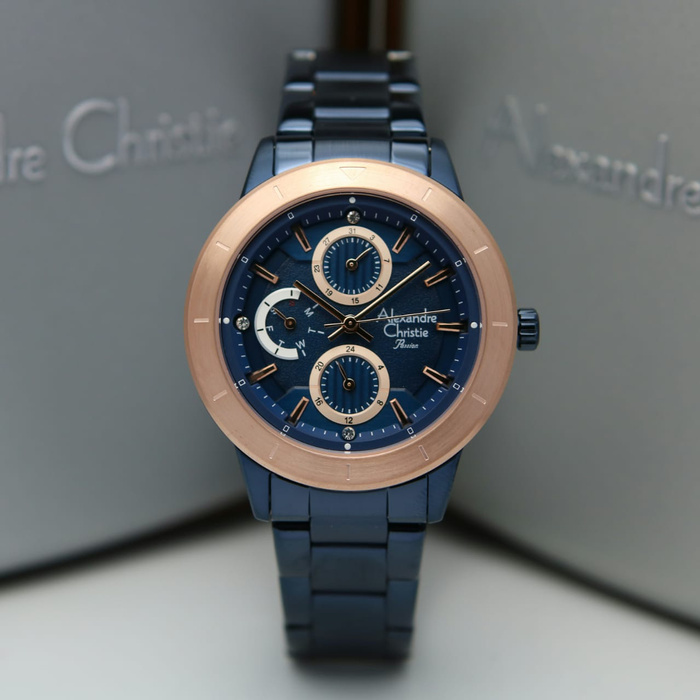 [ ORIGINAL ] Jam Tangan Wanita / Cewek Alexandre Christie 2823 ori