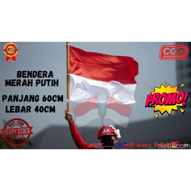 Jual Bendera Merah Putih Mini Ukuran 40x60cm 20pcs Shopee Indonesia