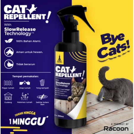 RACOON Cairan Pengusir Kucing 100% Bahan Alami Cat Repellent Anti