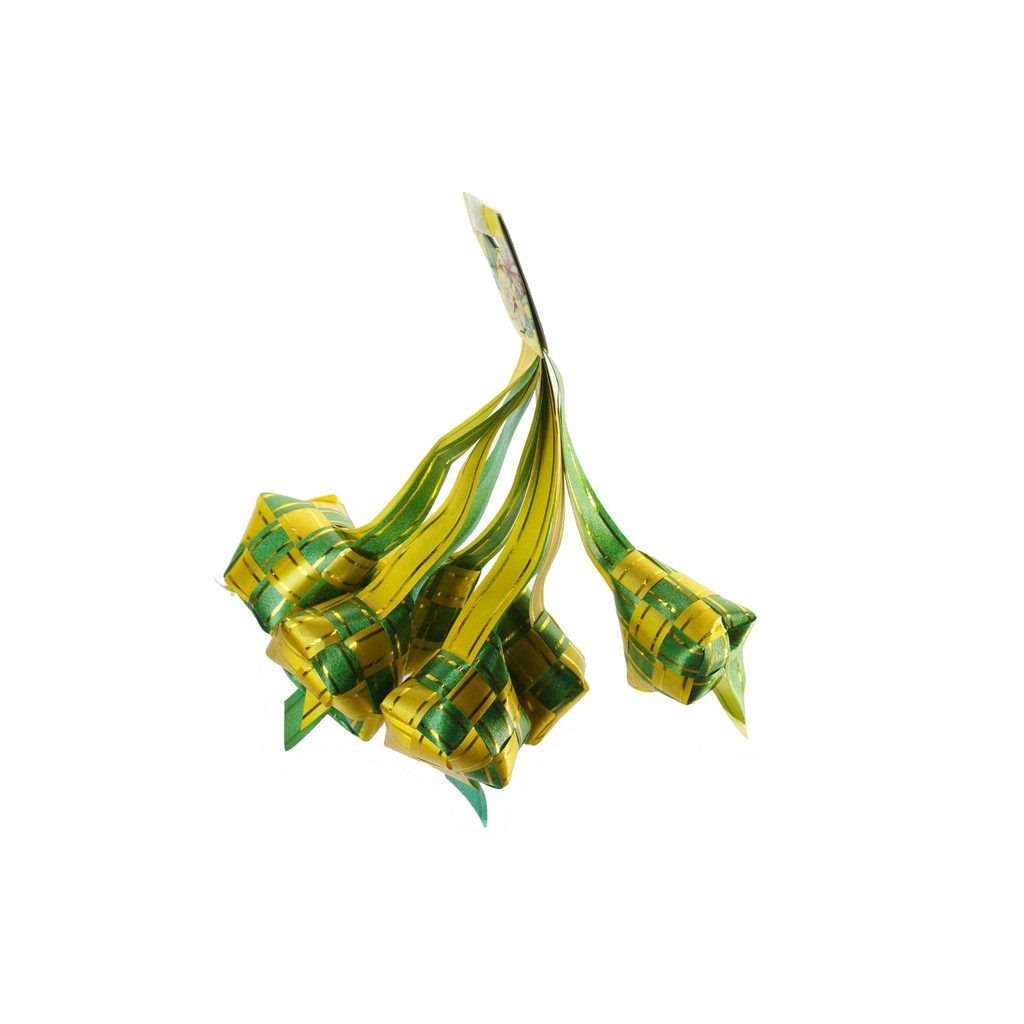 

Ketupat Pita Hias Lebaran Idul Fitri 6 Pc Kuning Hijau Kecil 4 Cm