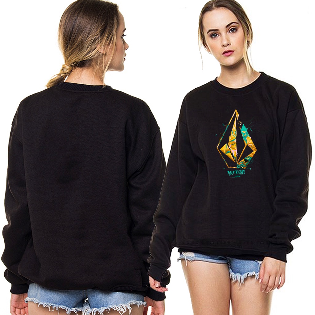 SWEATER CREWNECK VOLCOM BIG SIZE JUMBO 2XL 3XL 4XL 5XL 6XL