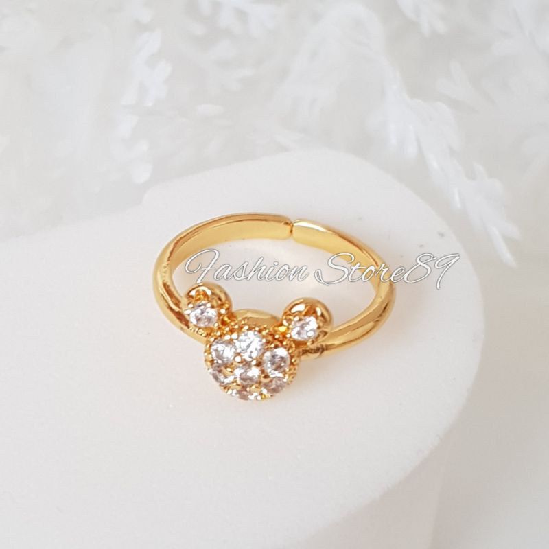 Ready Cincin Anak murah Karakter Impor Perhiasan lapis emas Flexibel