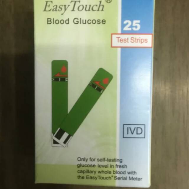 Original Easy touch gula darah strip tes gula darah Exp Baru