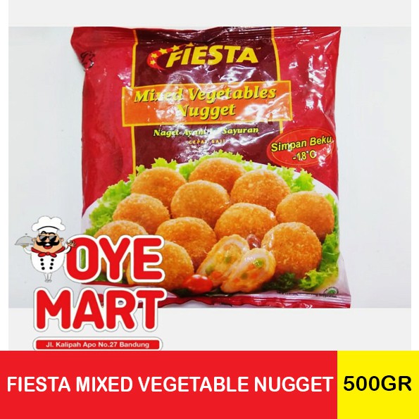 FIESTA MIXED VEGETABLE NUGGET 500GR NAGET AYAM ISI SAYURAN HARGA PROMO