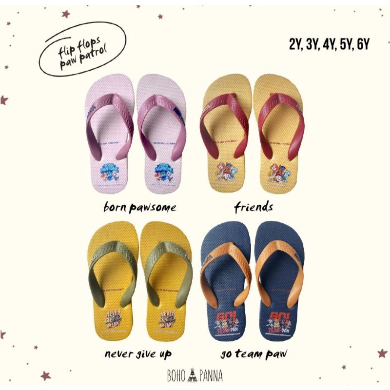 Flipflop Bohopanna B65 / Sandal Bayi Unisex / Sandal Anak Unisex / Sandal Bayi Santai