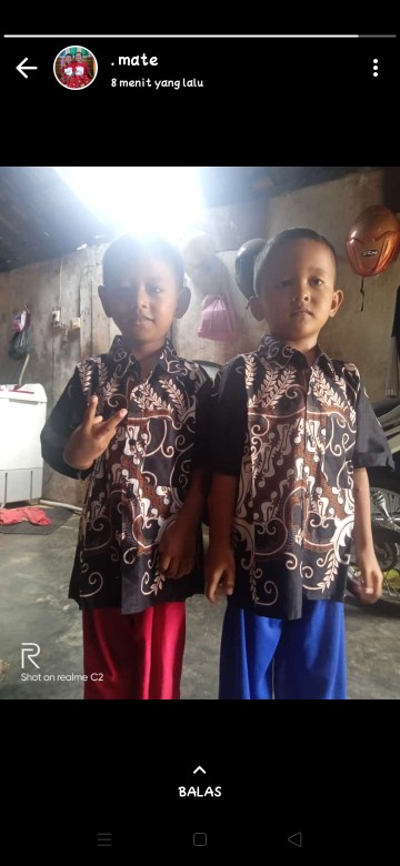 Batik Couple Keluarga Sania Ruffle Ori Ndoro Jowi