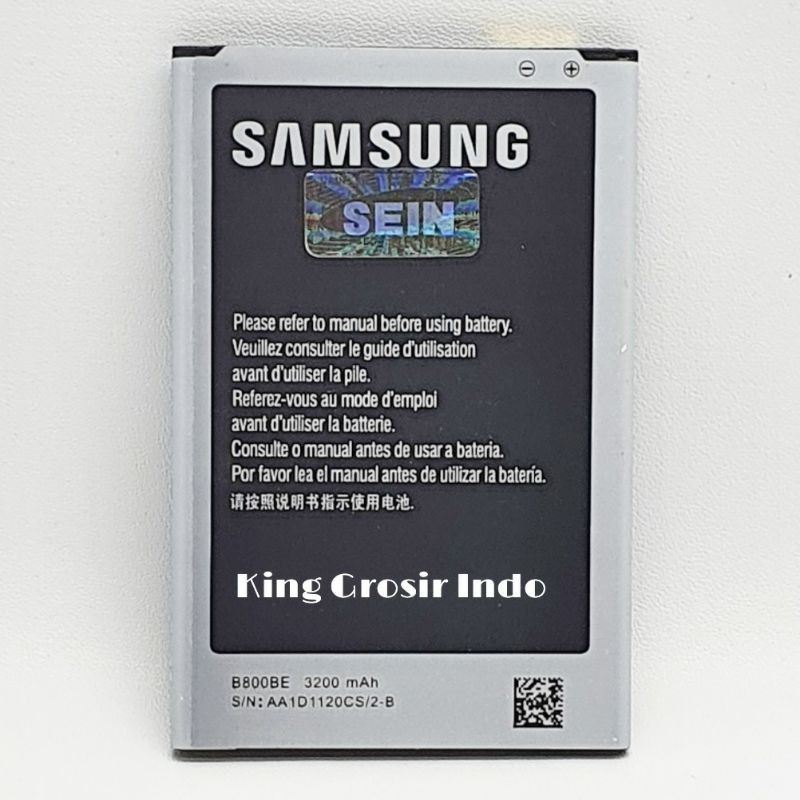 Baterai Samsung Note 3 Replika Original OEM B800BE Battery