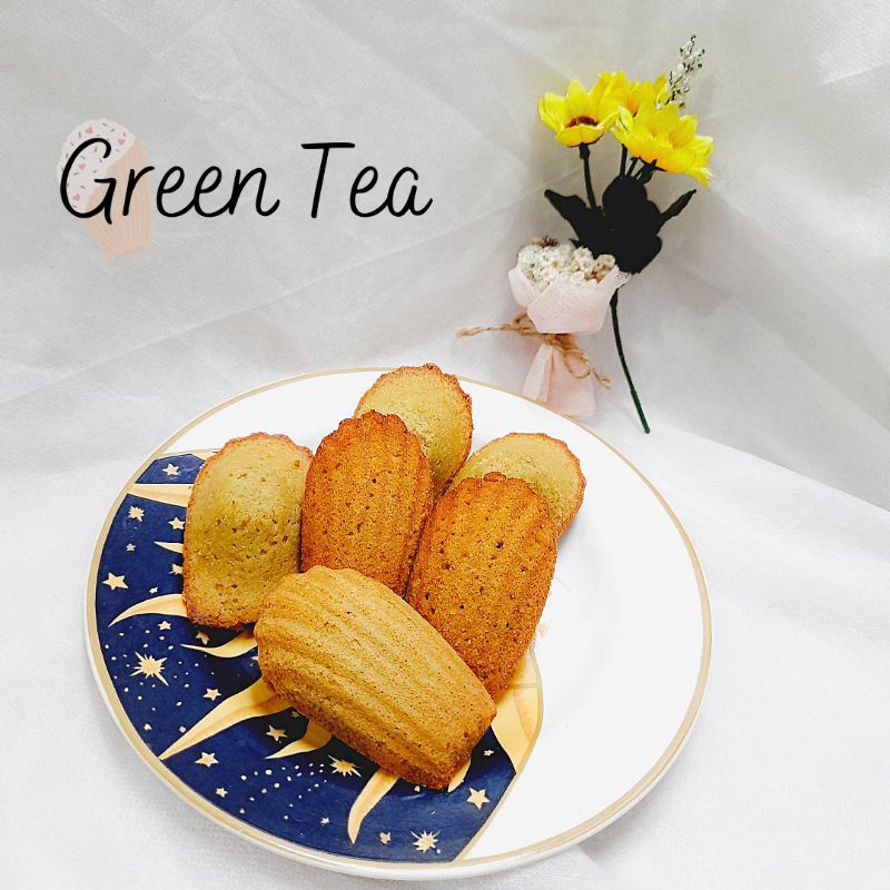 

Kue Bolu Madeleine (Green Tea)