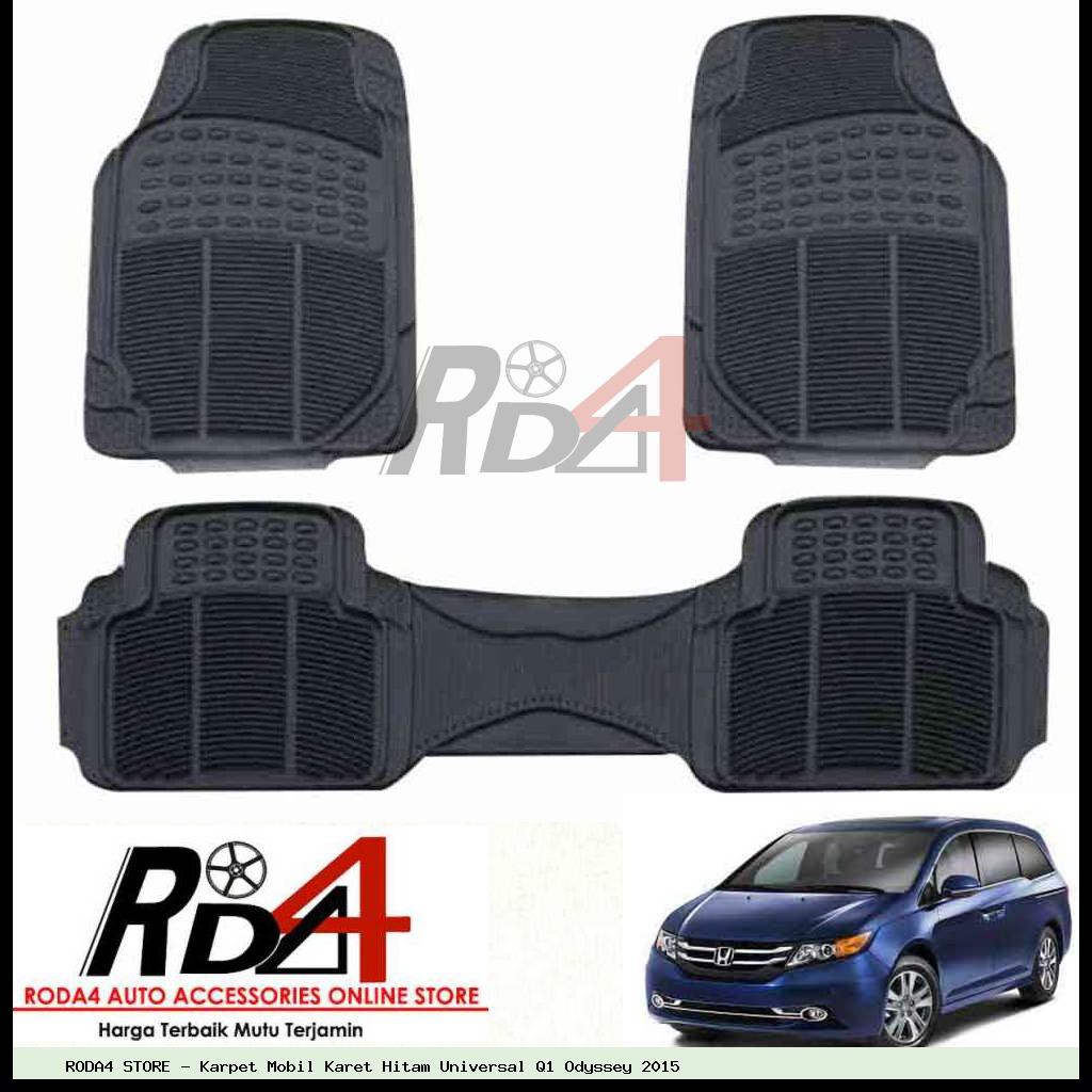 Karpet Mobil Karet Hitam Universal Q1 Odyssey 2015