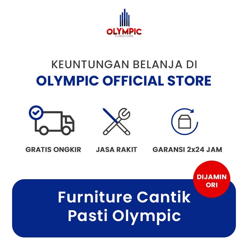 Olympic Drawer Trolley / Laci Rak Penyimpanan / Meja Drawer - DTR Rubik