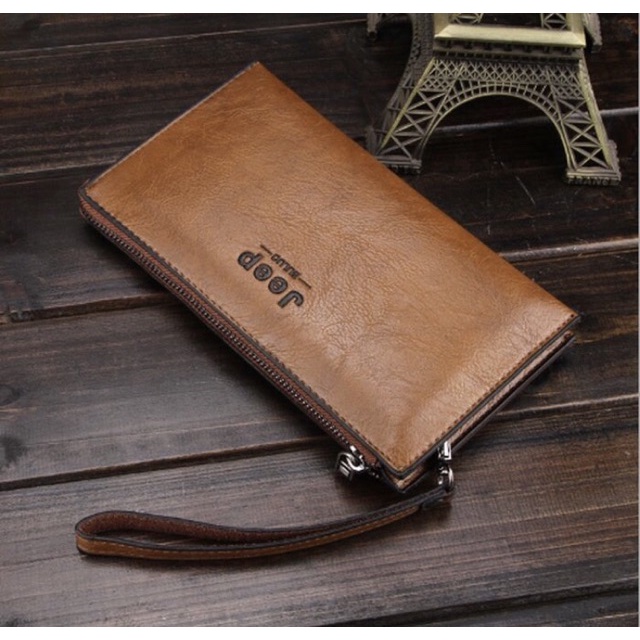 Luxuzy Zipper Jeep Buluo Wallet / Dompet Import Jeep Buluo Clutc