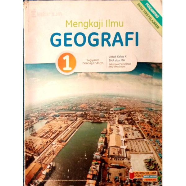 Buku Paket Geografi kelas X SMA/SMK/MA Penerbit Platinum (Preloved)
