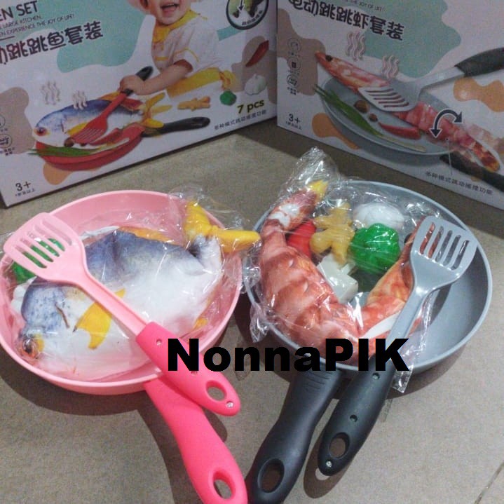 Kitchen Play Set / Mainan Masak - Masakan Anak Jumping Fish