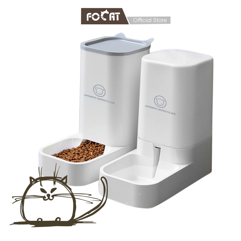 FOCAT Pet Feeder M03 Tempat Makan Anjing/Kucing Dispenser Minum Hewan 1Set 2PCS