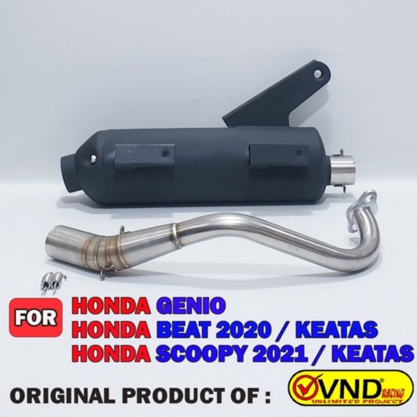 VND KNALPOT RACING TSUKIGI VND EMBOS HONDA GENIO BEAT 2020 SCOOPY 2021