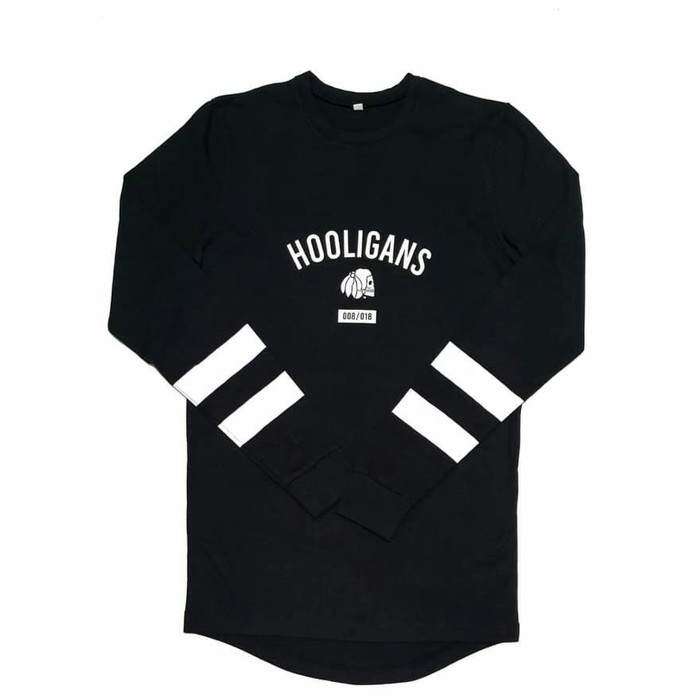 THE STASH HOUSE KAOS LENGAN PANJANG SKATE BORD [ORIGINAL] GARIS